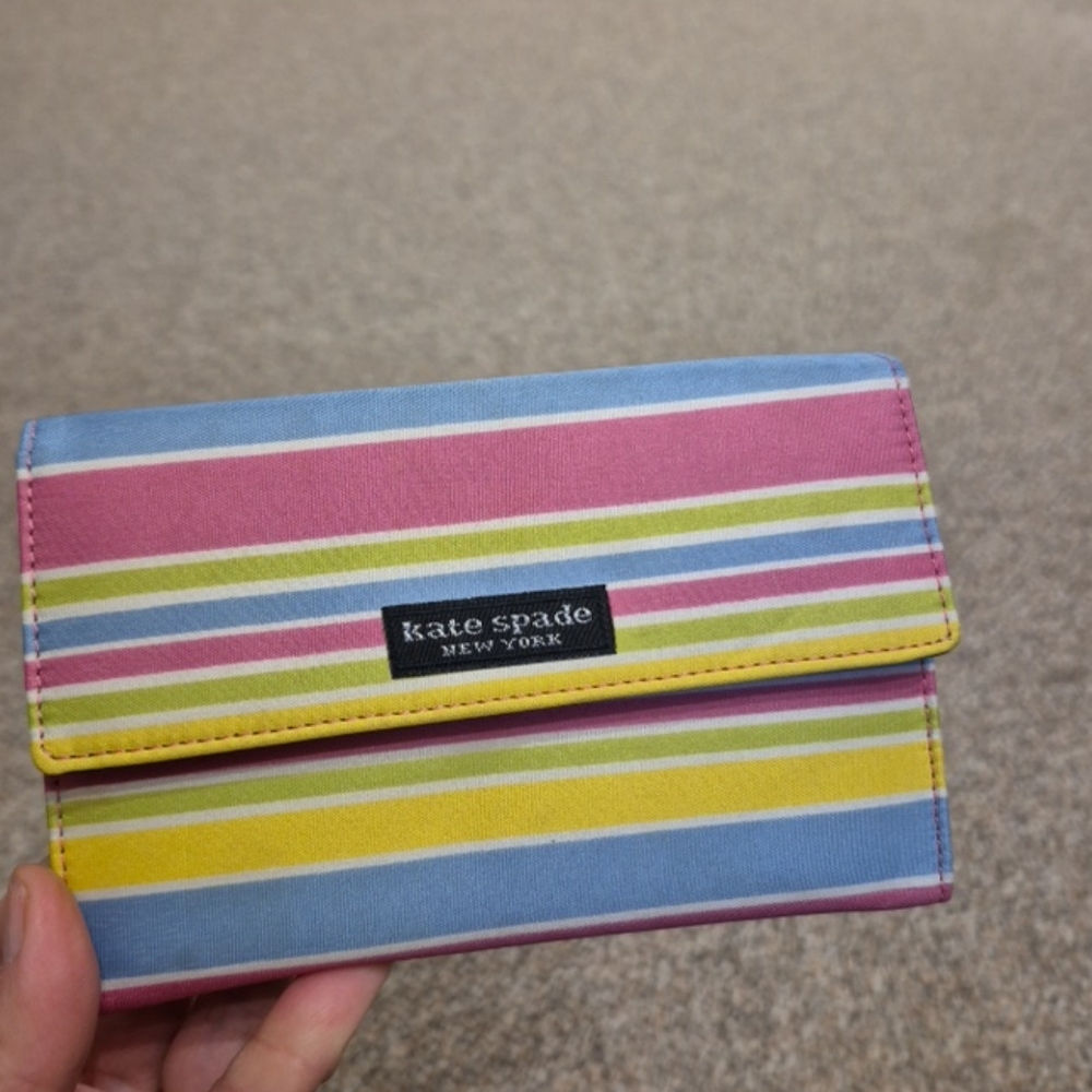 Kate Spade New York Striped Wallet EUC